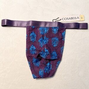COSABELLA Men's Printed Italian Thong -‎ Size L / NWT